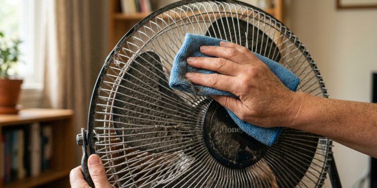 3 maneiras de limpar um ventilador elétrico sem remover a grade