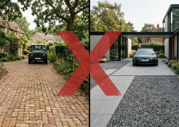 Nem tijolos nem lajes: Uma ideia inteligente para melhorar o acabamento da calçada no seu quintal