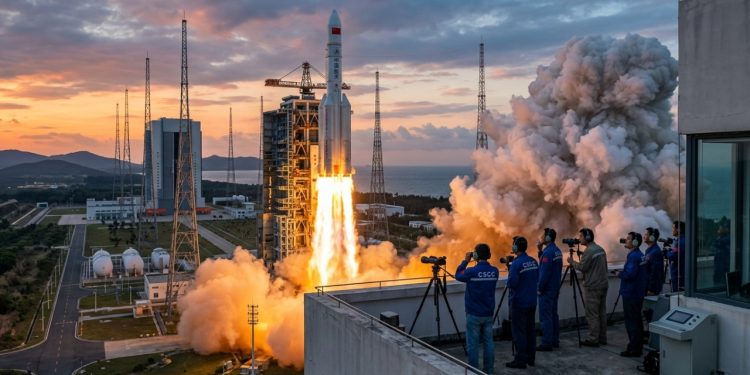 Setor espacial da China cresce rápido e amplia meta para 140 lançamentos orbitais