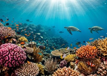O maior recife de corais do mundo se estende por 2.300 km e pode ser visto do espaço
