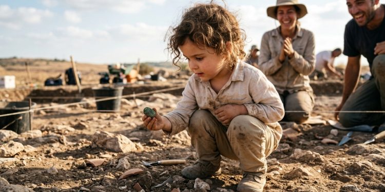 Menino de 3 anos encontra “pedra bonita” que era, na verdade, um selo egípcio de 3.800 anos