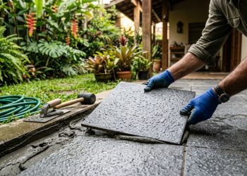 Qual valor para instalar um piso na área externa que não fique escorregadio quando molha?