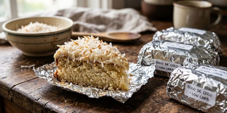 O bolo low carb gelado de coco que fica super molhadinho e irresistível