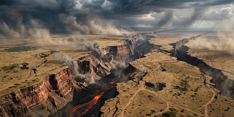 Cientistas achavam que a África estava se partindo em duas, até encontrarem sinais de uma terceira ruptura