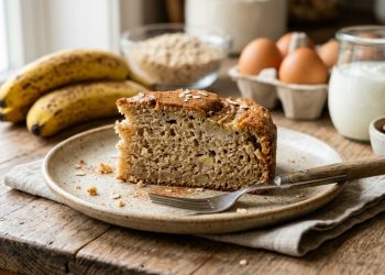 Esse bolo de banana fit fofinho conquista pelo sabor e pela textura leve e rapidez no preparo