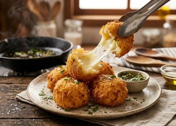 Crocantes por fora e absurdamente puxentas por dentro: as bolinhas de queijo de 2 ingredientes que viralizaram