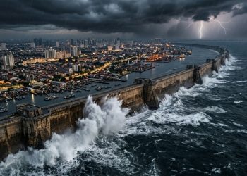 Bilhões de dólares, quilômetros de barreiras e uma promessa ambiciosa: o muro marítimo da Indonésia pode mudar o futuro do país ou virar um fracasso monumental