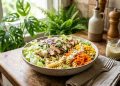 A salada proteica e baixa em calorias que muita gente está usando para secar a barriga