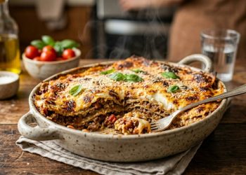 A lasanha low carb que está substituindo massas tradicionais por camadas mais leves, cremosas e ricas em proteína