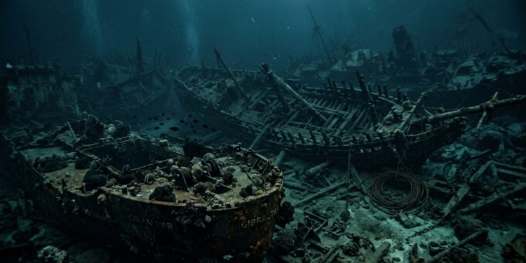 O cemitério de navios que guarda 2.500 anos de história e pode desaparecer