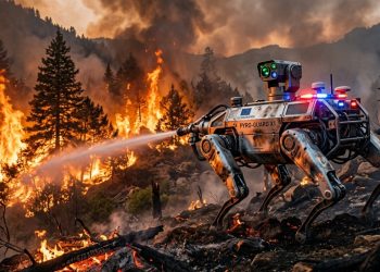 Espanha revela robô que combate incêndios em áreas onde humanos não conseguem chegar