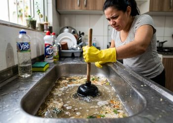 Por que a pia da cozinha entope e o que deve ser feito?