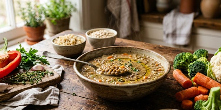 Essa sopa proteica virou favorita por unir sabor, economia e muitos nutrientes
