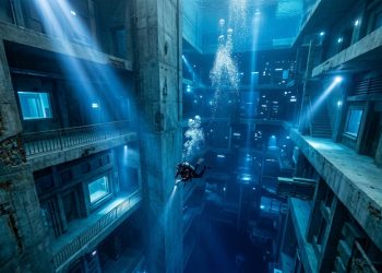 A piscina mais profunda do mundo esconde uma cidade submersa impressionante