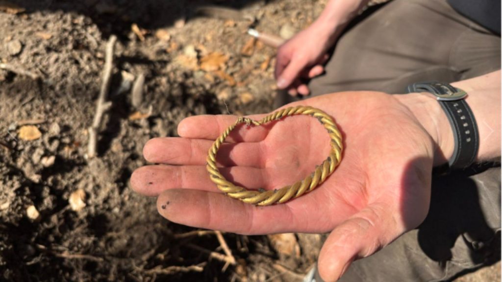Arqueólogos encontram coleção rara de ouro ligada à elite viking na Dinamarca
