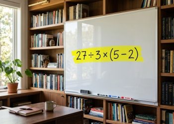 Apenas 10% das pessoas conseguem acertar 27 ÷ 3 × (5 – 2) de primeira