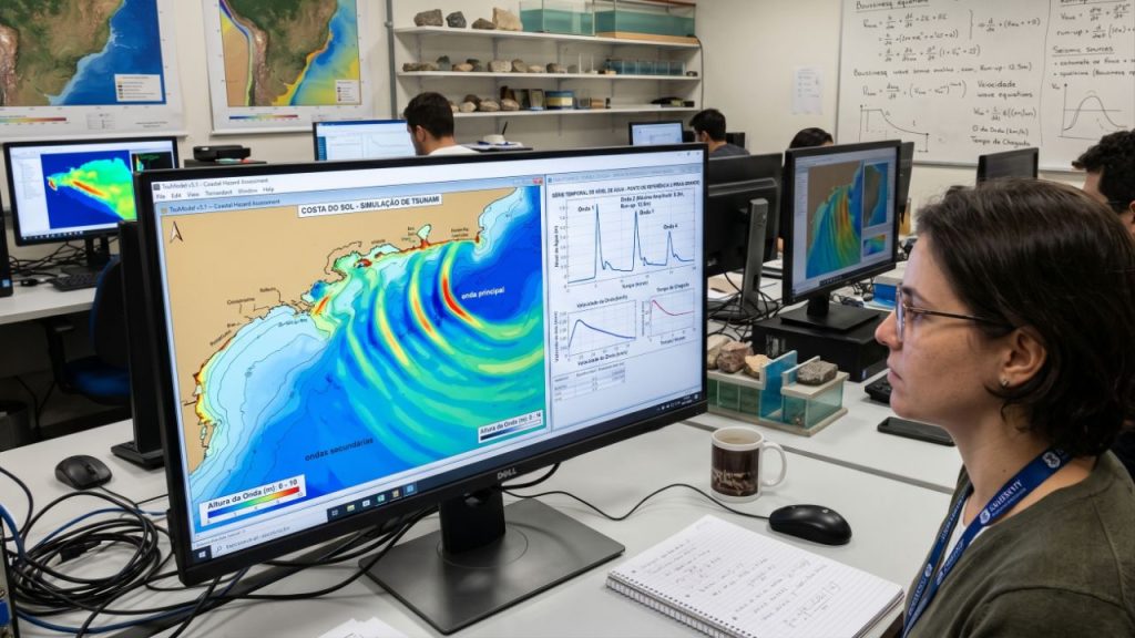 Pela primeira vez, um tsunami gigante é registrado em alta resolução pela NASA