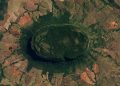 Com 300 metros de altura, a montanha oval vista pela NASA revela um domo geológico de origem magmática