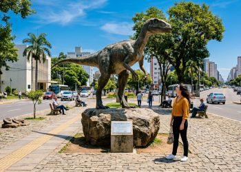 Berço do primeiro dinossauro do Brasil e reconhecida pelo Guinness Book: a cidade gaúcha com 84 casas belgas e Geoparque chancelado pela UNESCO