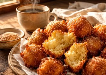 O bolinho de chuva com apenas 1 ovo que fica fofinho, sequinho e irresistível