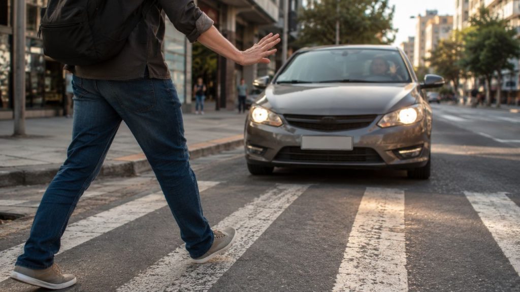 O que significa agradecer com um aceno ao atravessar a rua, segundo especialistas