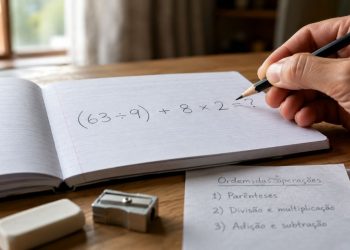 Apenas 1 em cada 10 pessoas consegue resolver “(63 ÷ 9) + 8 × 2” sem cair na pegadinha escondida