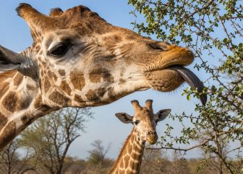 Cientistas explicam por que a língua das girafas possui uma coloração roxa escura tão incomum