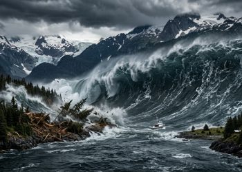 O Alasca registrou um dos maiores tsunamis da história, com ondas de 481 metros causadas por um deslizamento colossal