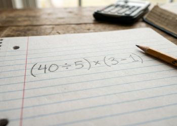 Quase ninguém consegue acertar “(40 ÷ 5) × (3 – 1)” de primeira sem cometer um erro básico