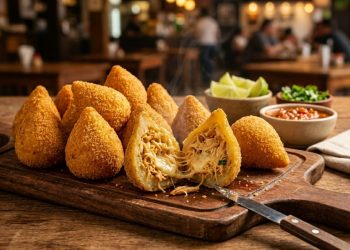 A coxinha sem massa tão cremosa e recheada que faz a versão tradicional parecer sem graça