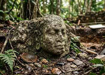 A pequena pedra “sorridente” encontrada em ilha sagrada está intrigando milhares de pessoas