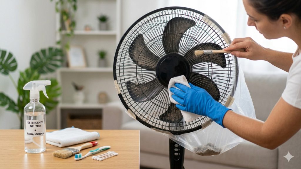 limpar ventilador