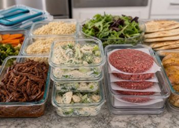 A forma prática de preparar proteínas para a semana com opções congeláveis