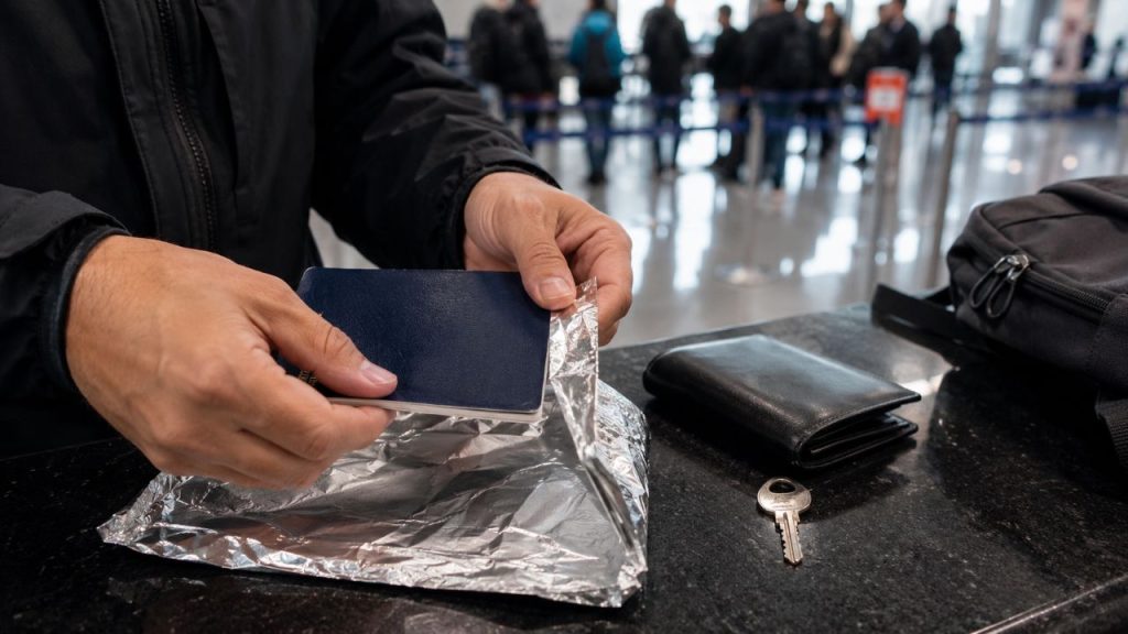 O truque do papel alumínio no passaporte: para que serve e quando usar