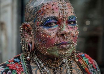 O caso da mulher que detém o maior total de piercings já registrado pelo Guinness Book