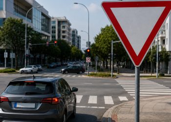 O que significa a placa triangular invertida que muitos confundem com “Pare”