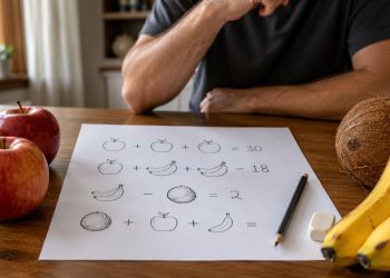 Tente resolver este quebra-cabeça matemático com frutas sem errar os detalhes