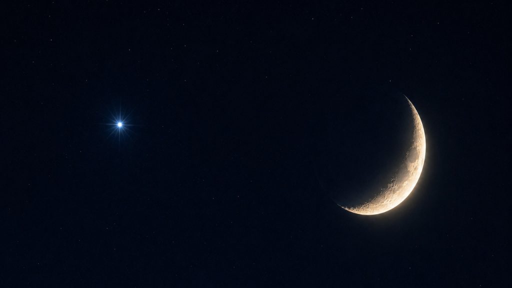 A misteriosa estrela azul ao lado da Lua esta noite é Spica e ela ...