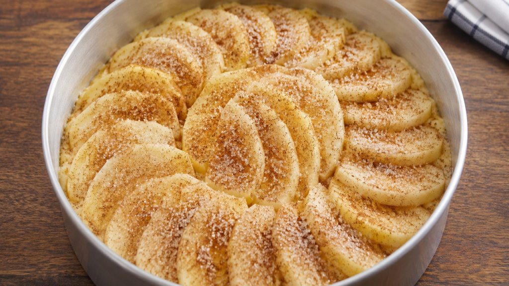 bolo de maçã