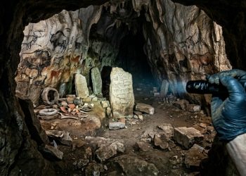 Escondido nas profundezas de uma caverna, este santuário foi visitado por gerações durante mais de 11 mil anos