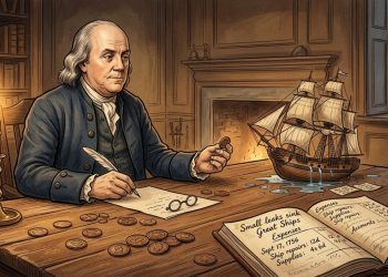 Benjamin Franklin, famoso por suas reflexões práticas sobre prosperidade e responsabilidade, disse: "Cuidado com as pequenas despesas; um pequeno vazamento afunda um grande navio."