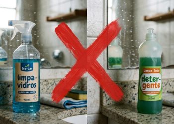 Nem limpa-vidros nem detergente: a "película" natural que ajuda a eliminar marcas do espelho sem esforço