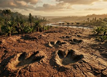 Cientistas descobrem pegadas idênticas do mesmo dinossauro em dois lados completamente diferentes da Terra