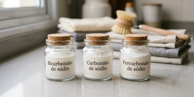 Bicarbonato de sódio, carbonato de sódio e percarbonato de sódio: Qual a diferença e quando usar cada um?