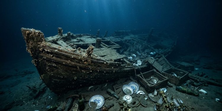 Um relojoeiro encontrou no fundo do mar um navio perdido há quase 300 anos carregado com tesouros do século XVIII