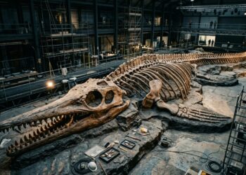 Enterrado por 180 milhões de anos, o colossal “dragão marinho” de mais de dez metros quebrou o silêncio da pré-história