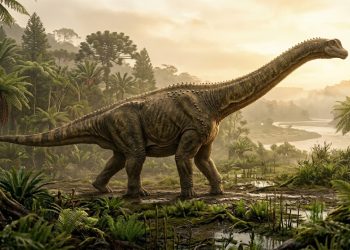 Um dinossauro de 20 metros de comprimento foi descoberto no Brasil, tão estranho que força uma reconsideração de como os gigantes europeus chegaram à América do Sul