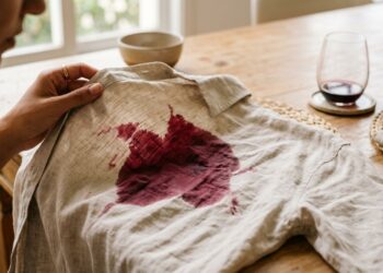 A mancha de vinho tinto parecia impossível de remover, até que este truque caseiro salvou a parede em poucos minutos