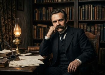 Friedrich Nietzsche, filósofo alemão que questionou valores morais tradicionais e a construção do eu: “Você só se torna quem realmente é quando abandona todas as versões que os outros criaram de você”