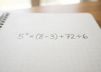 Você sabe resolver corretamente 5² × (8 − 3) + 72 ÷ 6 sem errar nenhuma etapa?